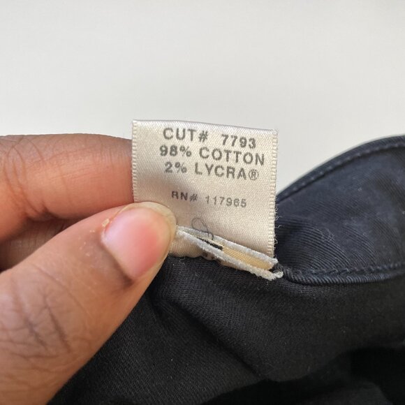 J.Brand Skinny Jeans Mid Rise‎ Five Pocket Stretch Fabric Sleek Black Women's 28 - Picture 7 of 12